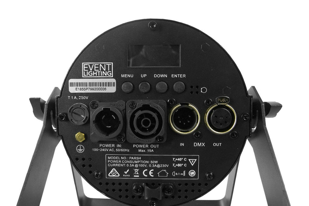 Antari PAR5H Compact RGBWA+UV Indoor Pro PAR with True1 & 16-Bit Dimming