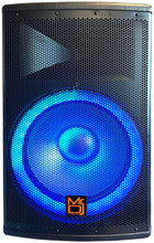 Load image into Gallery viewer, MR DJ PBX4500LED 15" 2-Way PA DJ 4500W Active Powered Bluetooth Karaoke Speaker LED Lighting + Speaker Stand