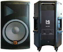 Load image into Gallery viewer, MR DJ PBX4500S 15" 2-Way PA DJ 4500W Passive Speaker LED Lighting + Speaker Stand &amp; Cable