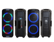 Load image into Gallery viewer, MR DJ PBX6500LED &amp; PBX6500S Dual 15” 3-Way Full-Range Powered/Active and Passive DJ PA Multipurpose Live Sound Bluetooth Loudspeaker