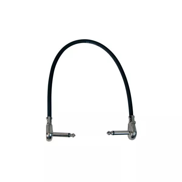 On-Stage PC512B 1' Patch Cable w/ Pancake Connectors (Black)