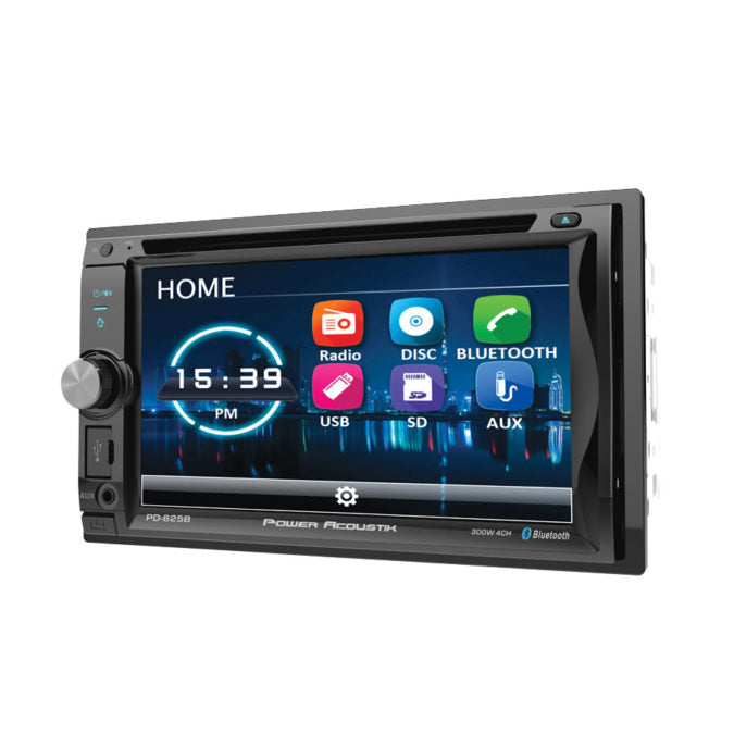 Power Acoustik PD-624B 6.2″ Double DIN DVD, CD/MP3 Car Stereo w/ 6.2″ LCD & Bluetooth