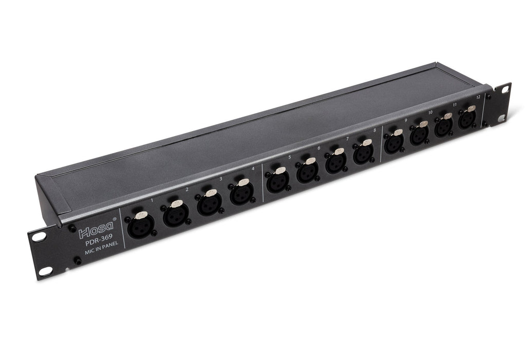 Hosa PDR-369 12-point XLR Balanced Patchbay