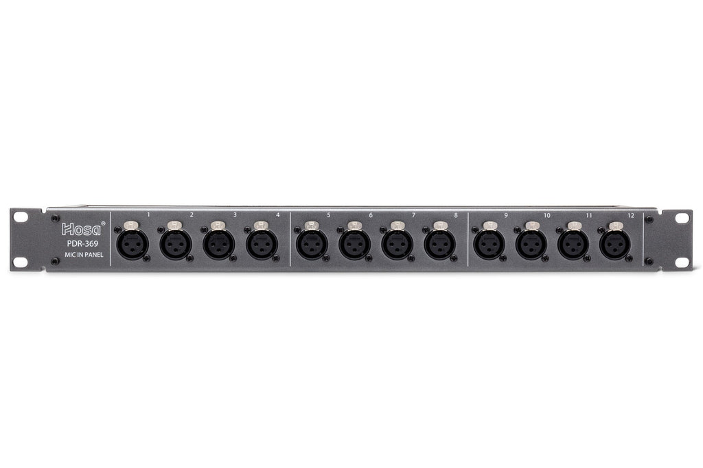 Hosa PDR-369 12-point XLR Balanced Patchbay