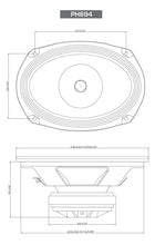 Load image into Gallery viewer, Cerwin Vega PH694 PRO Series 6"x9" 2-Way Full-Range Coax Horn Speakers