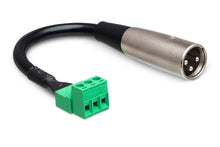 Load image into Gallery viewer, Hosa PHX-106M-BULK Low-voltage Adapter PHX3M to XLR3M 6"