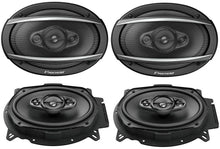 Load image into Gallery viewer, 4 Pack Pioneer TS-A6960F 6" x 9" Inch 3-Way TS Series Coaxial Car Speakers Car Audio Speakers Package TSA6960F