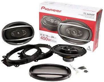 4 PIONEER TS-A6960F 450W MAX 6" X 9" 4-WAY 4-OHM STEREO COAXIAL SPEAKER (2PAIRS)