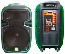 Load image into Gallery viewer, MR DJ PL12FLAME 12" Portable Translucent Bluetooth Speaker + Speaker Stand + 7-LED Moving Head DJ Light