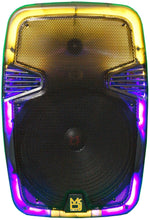 Load image into Gallery viewer, MR DJ PL15FLAME 15" Portable Translucent Bluetooth Speaker + Speaker Stand + 18-LED Slim Par Wash DJ Light