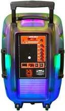 Load image into Gallery viewer, MR DJ PL15FLAME 15" Portable Translucent Bluetooth Speaker