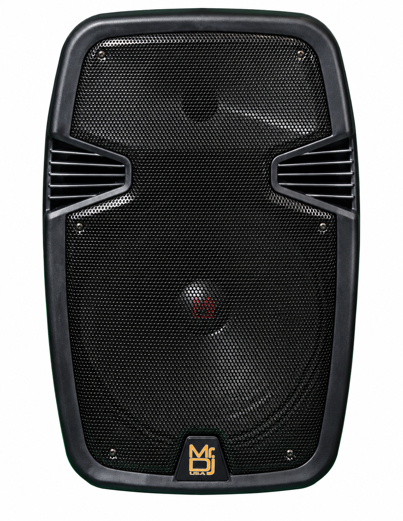 MR DJ PL12FLAME 12" Portable Translucent Bluetooth Speaker + Speaker Stand + 7-LED Moving Head DJ Light