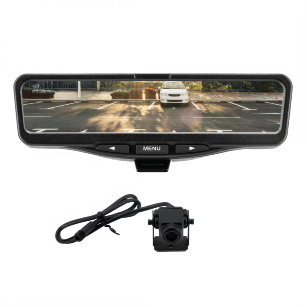 EchoMaster PMK-RP02 9” Full View Universal Mount Mirror Monitor and Ahd Camera