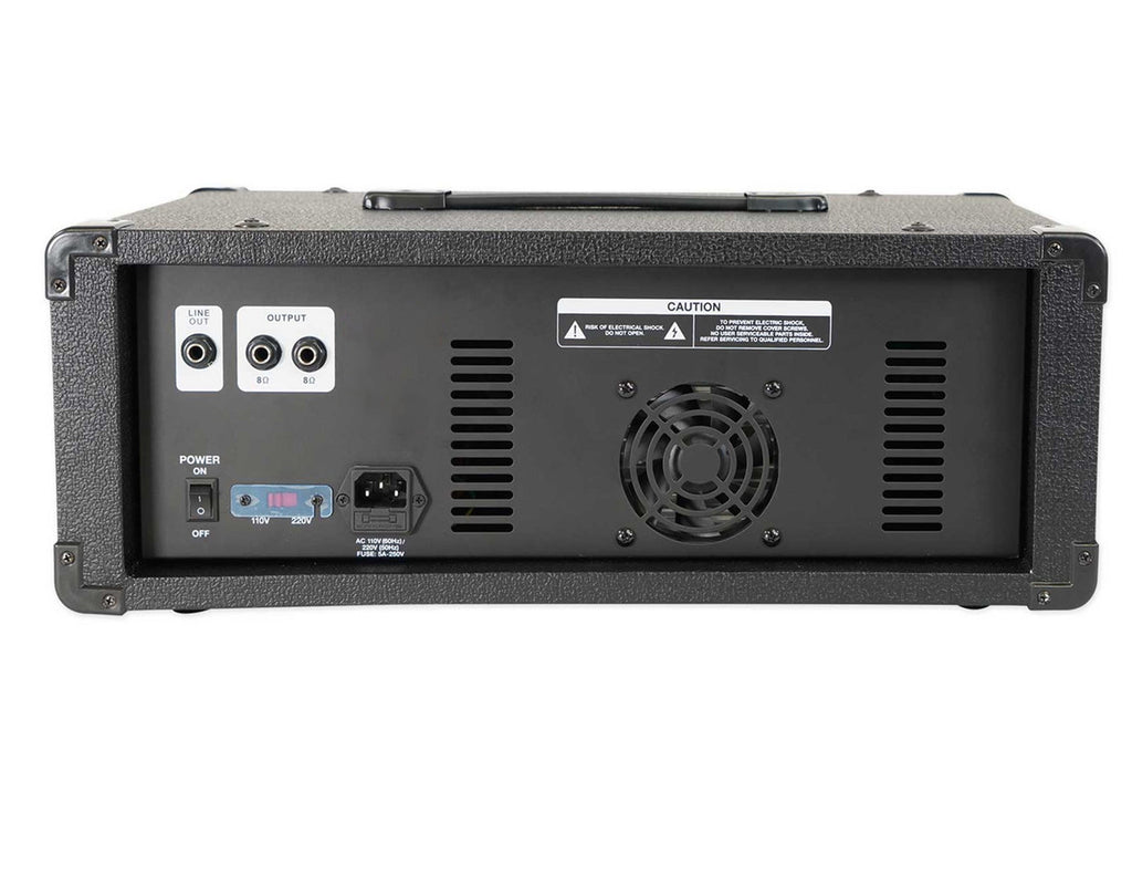 MR DJ PMX8500 3000 Watts Powered 8 Channel Mixer with Bluetooth + 2 15" 2way Speakers