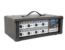 Load image into Gallery viewer, MR DJ PMX8500 3000 Watts Powered 8 Channel Mixer with Bluetooth + 2 15" 2way Speakers
