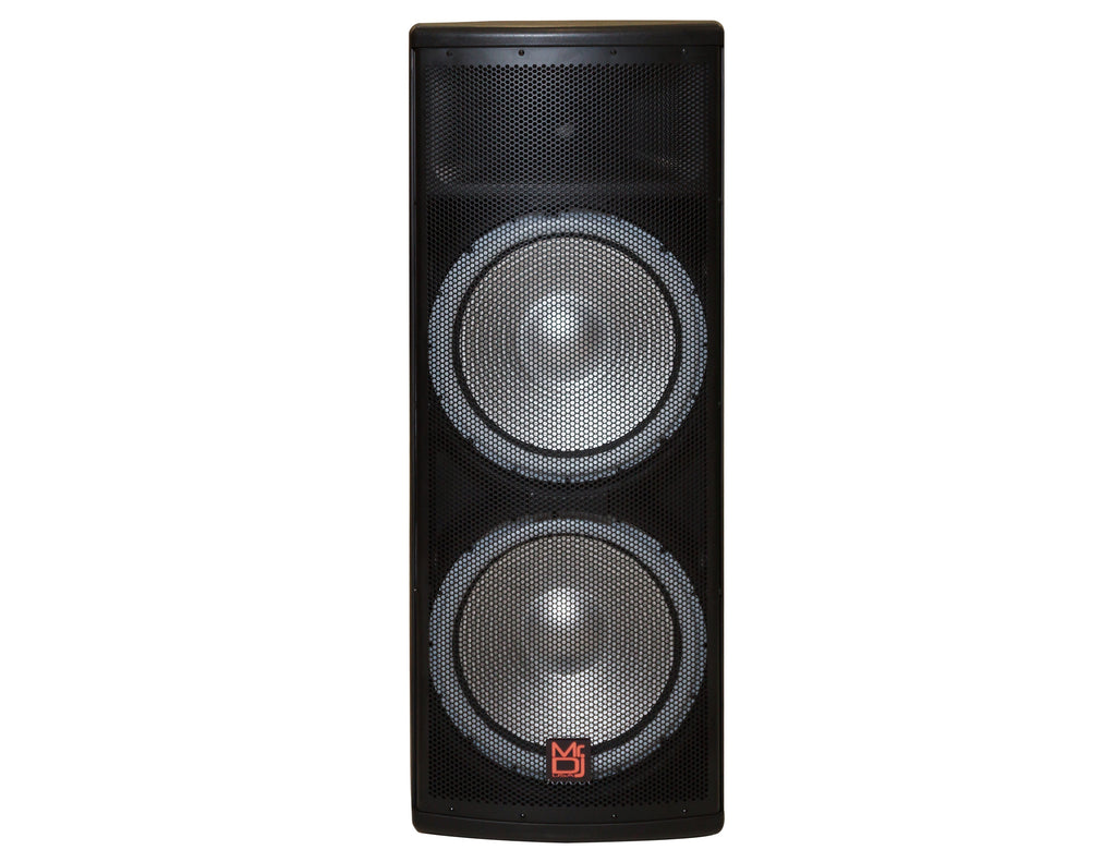 MR DJ PRO215LED Professional Dual 2x15" 5500W PA DJ Powered Bluetooth Speaker