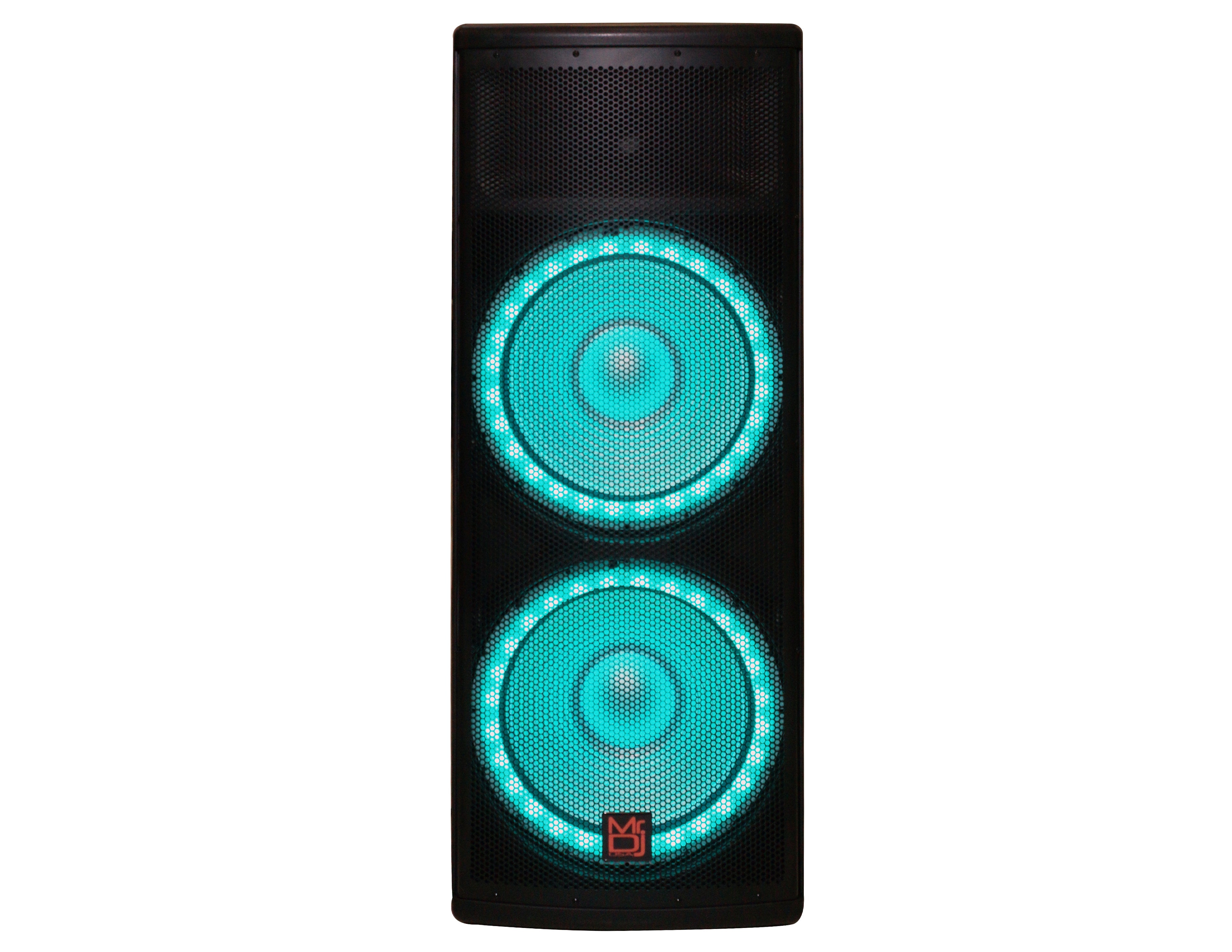 MR DJ PRO215LED Professional Dual 2x15" 5500W PA DJ Bluetooth Powered Speaker