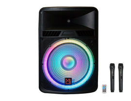 MR DJ PROBAT118 4000 Watts Power 18 Inch Speaker Built-in Battery + Speaker Stand