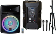 Load image into Gallery viewer, MR DJ PROBAT118 18" 4000W Max Power Bluetooth Speaker Built-in Battery + Speaker Stand