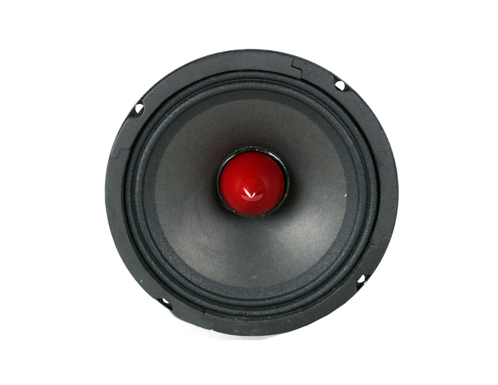 2 DC Sound PROMID65P 6.5" 500W Mid-Range Aluminum Bullet Loudspeaker + Flat Box