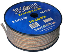 Load image into Gallery viewer, Absolute USA PROS850 8 Gauge Speaker Wire<br/>50' 8 Gauge PRO PA DJ Car Home Marine Audio Speaker Wire Cable Spool