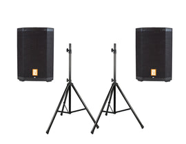 2 MR DJ PROX8PA PRO Battery Powered Active Portable PA Speaker All-in-One + Stand