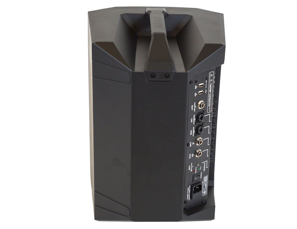 MR DJ PROX8PA PRO Battery Powered Active Portable PA Speaker All-in-One + Stand