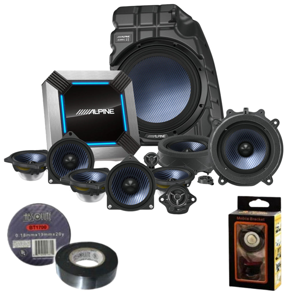 Alpine PSS-TSLA-213 11-Speaker Sound System Fit 2018-21 Tesla Model 3 with Factory Base Audio Bundle