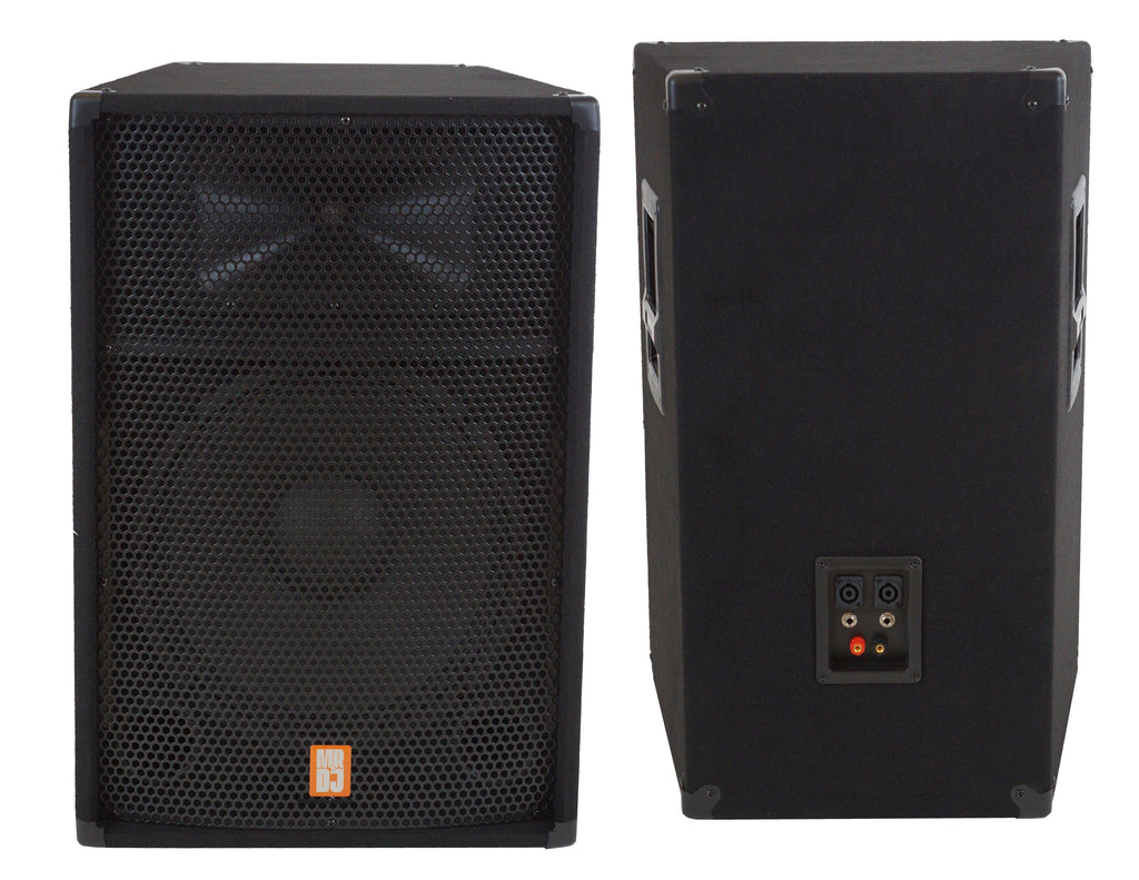 MR DJ PSS2500 Single 18" Passive 2500 Watts 2-Way DJ/PA PRO Audio Loudspeaker