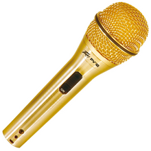 Load image into Gallery viewer, Peavey PVI 2G 1/4" Gold Cardioid Unidirectional Dynamic Vocal Microphone with 1/4" Cable