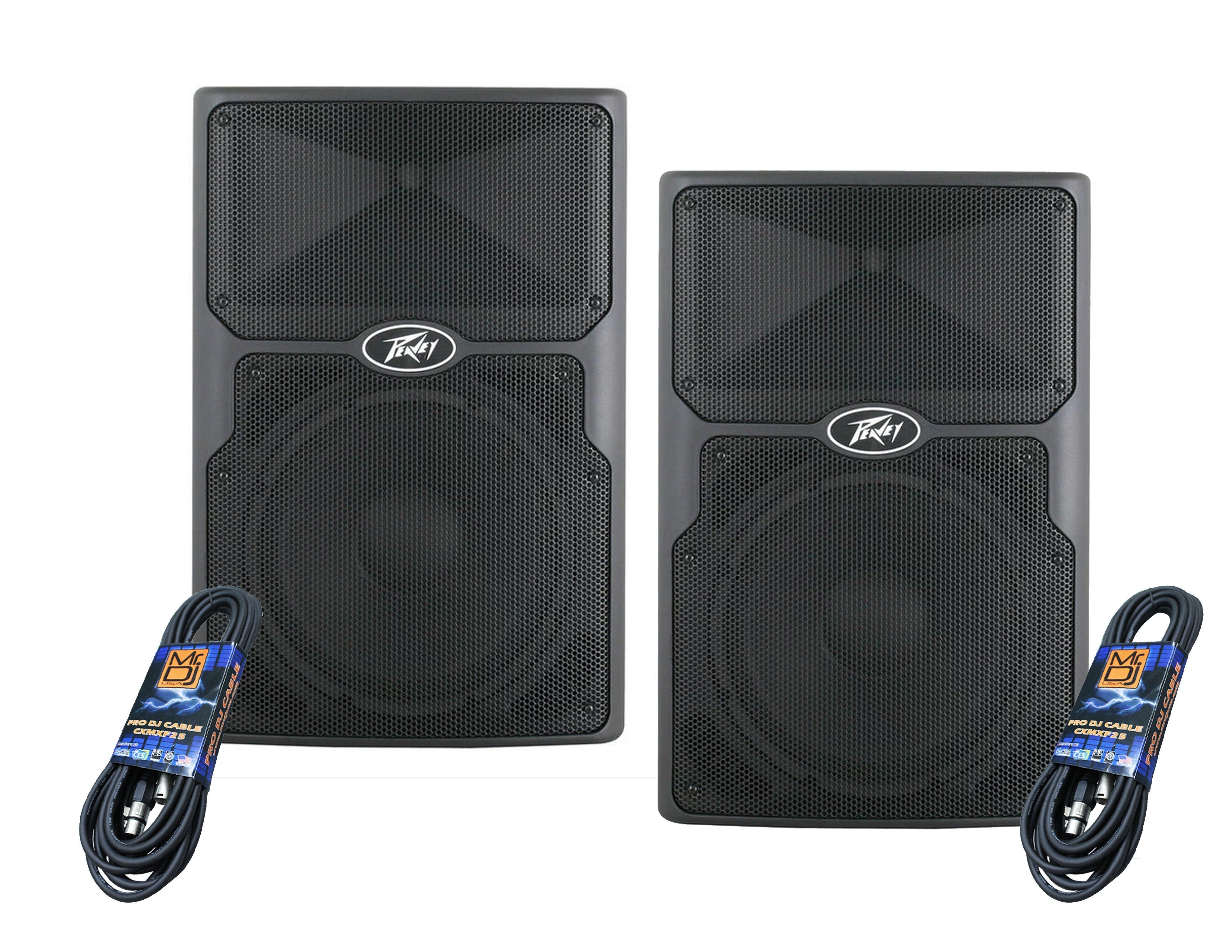 2 PVXP12 DSP 12" 980W Powered Speaker 1.4" Driver+ Speaker Stand+ XLR Cable