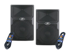 Load image into Gallery viewer, 2 Peavey PVXp 10 10" Bluetooth Powered Loudspeakers + XLR Cable