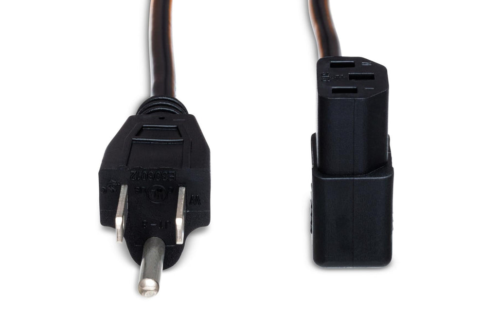 Hosa PWC-148R Right-angle IEC C13 Power Cord 8 feet