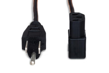 Load image into Gallery viewer, Hosa PWC-148R Right-angle IEC C13 Power Cord 8 feet