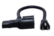 Load image into Gallery viewer, Hosa PWD-401 Piggyback IEC C13 Power Cable 1 foot