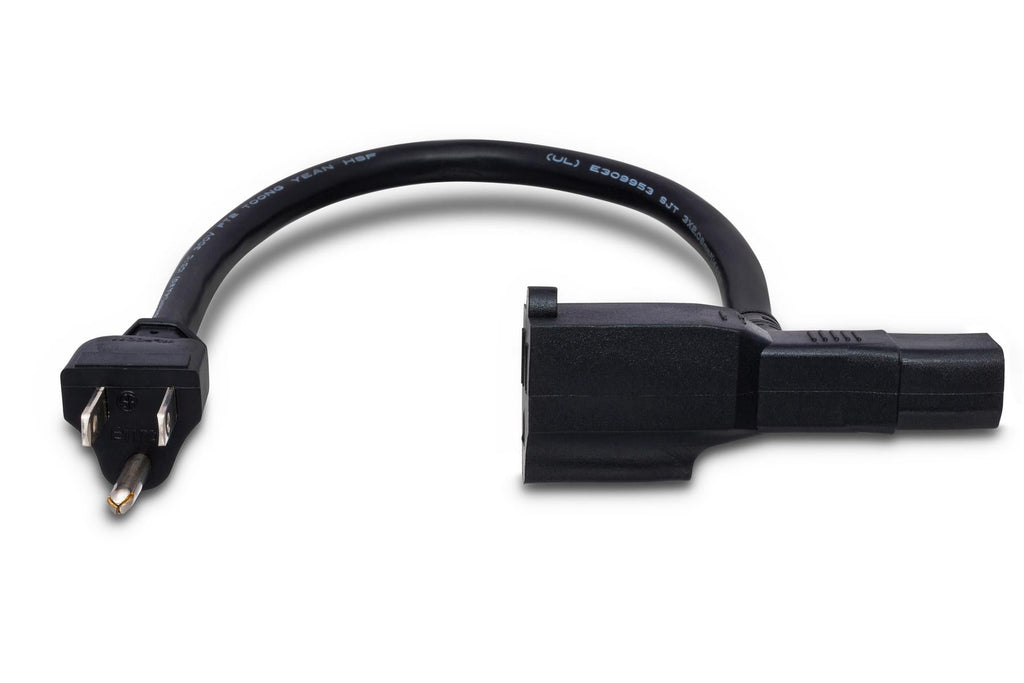 Hosa PWD-401 Piggyback IEC C13 Power Cable 1 foot