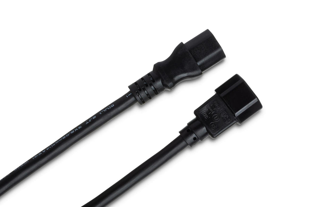 Hosa PWL-408 IEC C14 to IEC C13 Extension Cord 8 foot