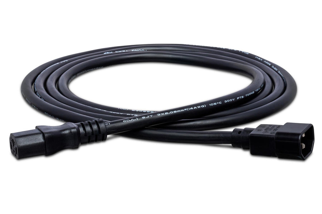 Hosa PWL-401.5 IEC C14 to IEC C13 Extension Cord 1.5 foot