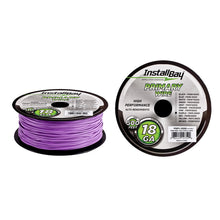 Load image into Gallery viewer, Install Bay PWPL18500 Primary Wire 18 Gauge All Copper Purple Coil - 500 ft