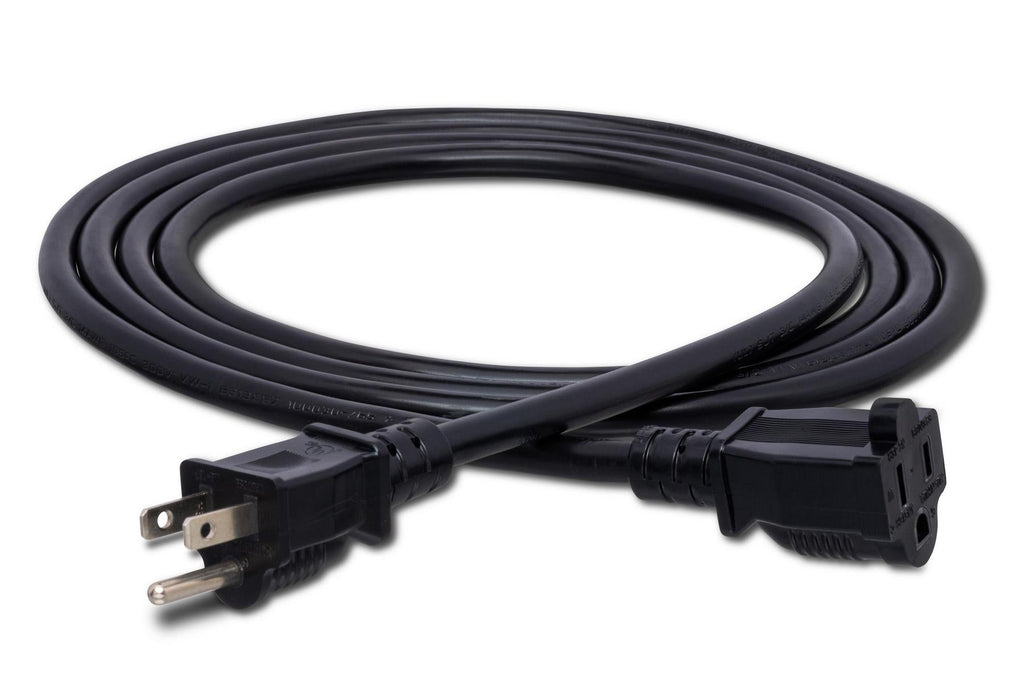 Hosa PWX-450 14-gauge NEMA 5-15P to NEMA 5-15R Power Extension Cord 50 foot