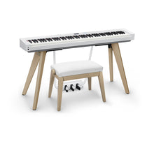 Load image into Gallery viewer, Casio BG-50WE Adjustable Piano Bench - White