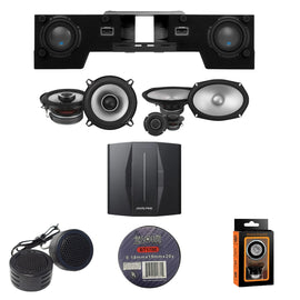 Alpine PXE-C80-88+S2-S69C+S-DB8V-TRK+S2-S50 OPTIM8 8-Channel Hi-Res Digital Sound Processor Amplifier w/ Dual 8” Preloaded Truck Sub Enclosure & 6x9