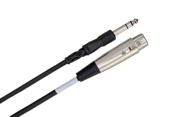 Hosa PXF-102 XLR Female to 1/4" TS Male Unbalanced Interconnect Cable 2 foot