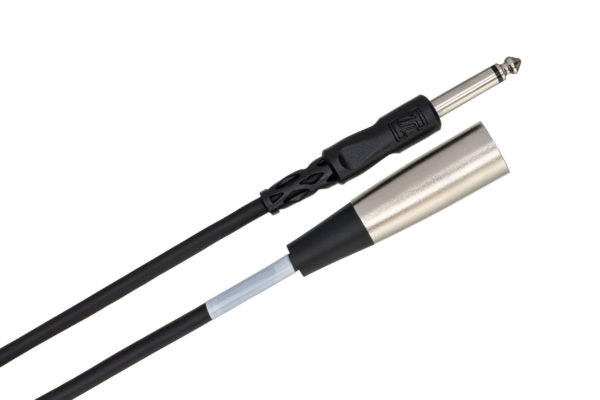 Hosa PXM-102 Unbalanced Interconnect Cable 1/4" TS Male to XLR Male 2 foot
