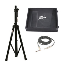 Load image into Gallery viewer, Peavey PV 12M Pro Passive 12" Stage Monitor Speaker + Stand &amp; Cable