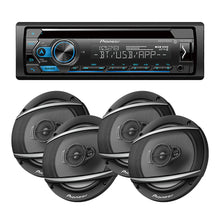 Load image into Gallery viewer, Pioneer DEH-S4220BT CD Receiver Built-in Bluetooth &amp; 2 Pairs TS-A652F 6.5"