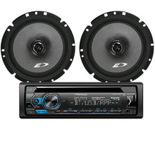 Load image into Gallery viewer, Pioneer DEH-S4220BT CD Receiver Built-in Bluetooth Alpine SXE-1726S 6.5" Speaker