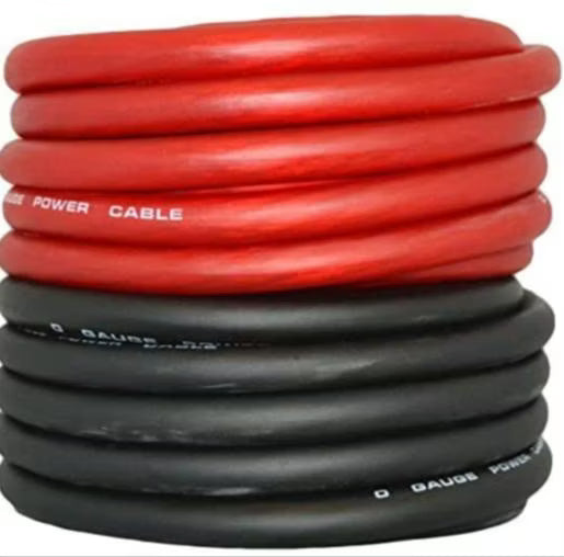 AT 100 Feet 0 Gauge Black & Red Power + Ground Wire Cable 1/0 Gauge Car Audio