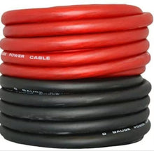 Load image into Gallery viewer, AT 100 Feet 0 Gauge Black &amp; Red Power + Ground Wire Cable 1/0 Gauge Car Audio