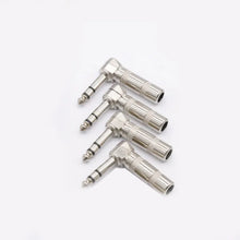 Load image into Gallery viewer, MR DJ QAM4 4-Piece 1/4" Right-Angle Stereo Male Audio Plug Connectors